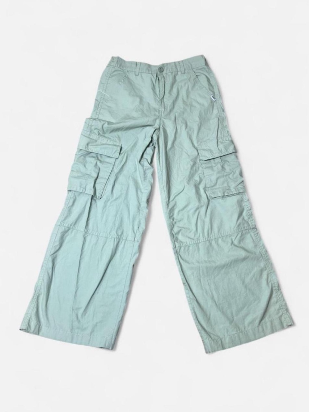 Girls DKNY Light Sage Elastic-Waist Cargo Pants